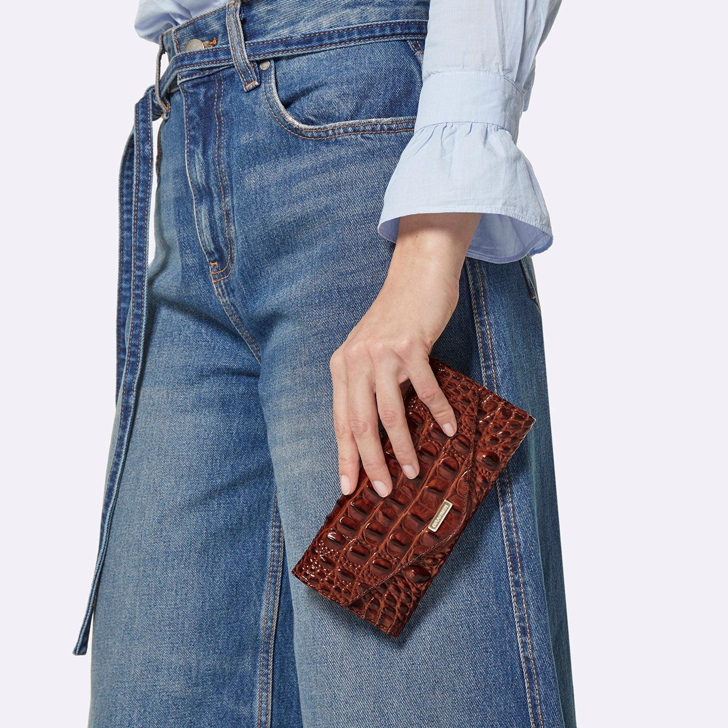 Brahmin Melbourne Collection Veronica Wallet, Electric Fuchsia