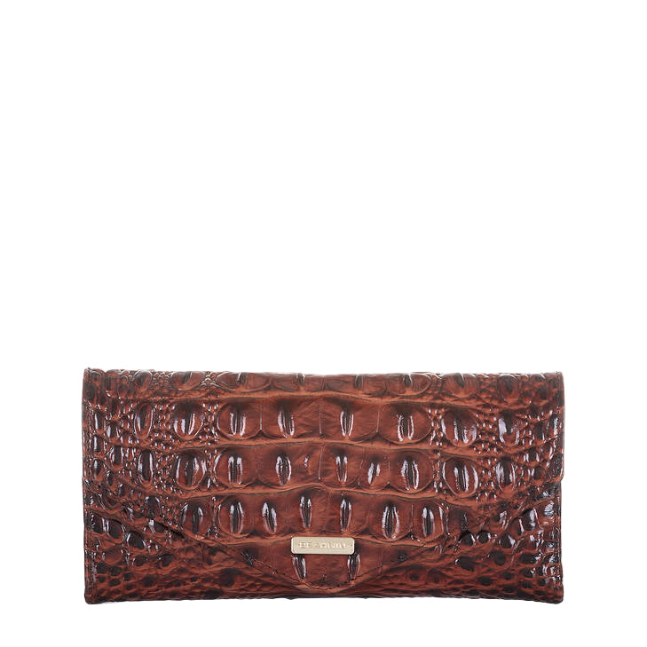 Brahmin Melbourne Collection Veronica Wallet, Pecan