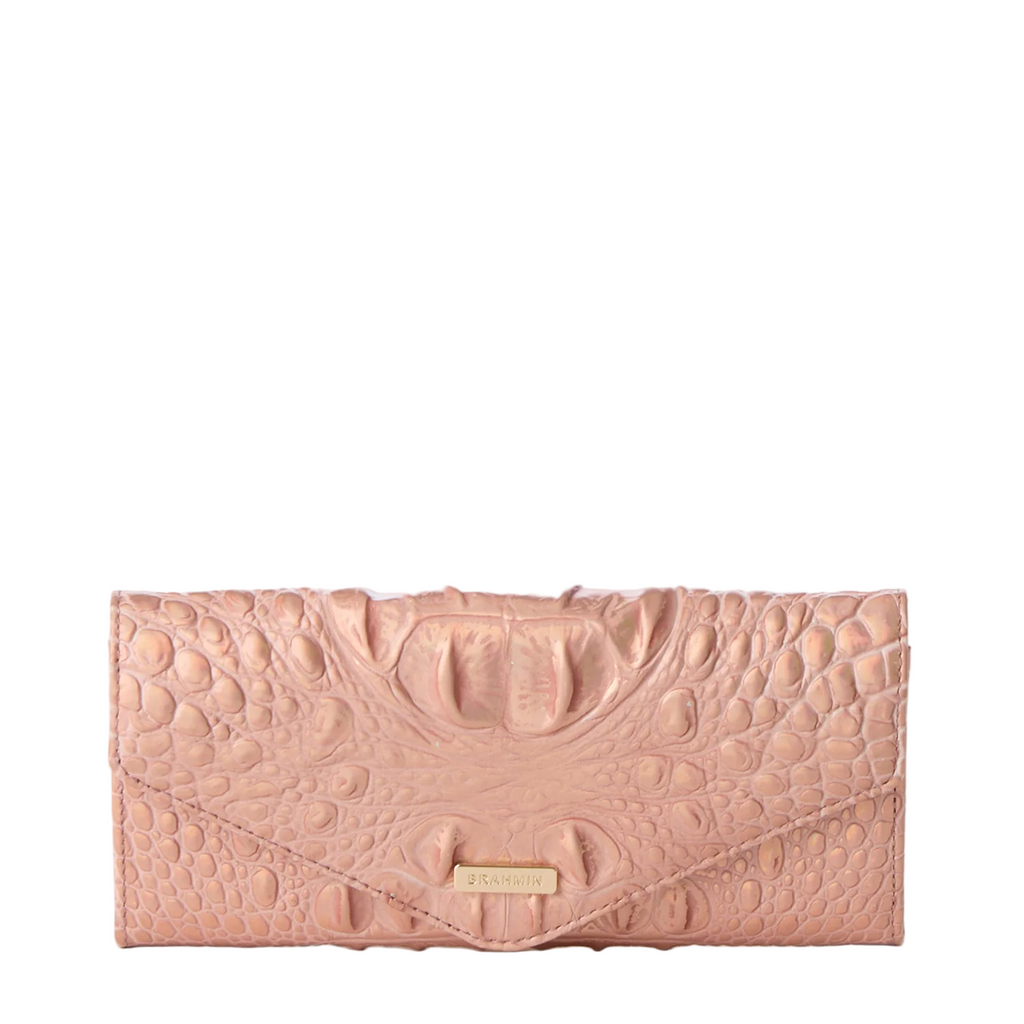 Brahmin Melbourne Collection Veronica Wallet, Rose Gold