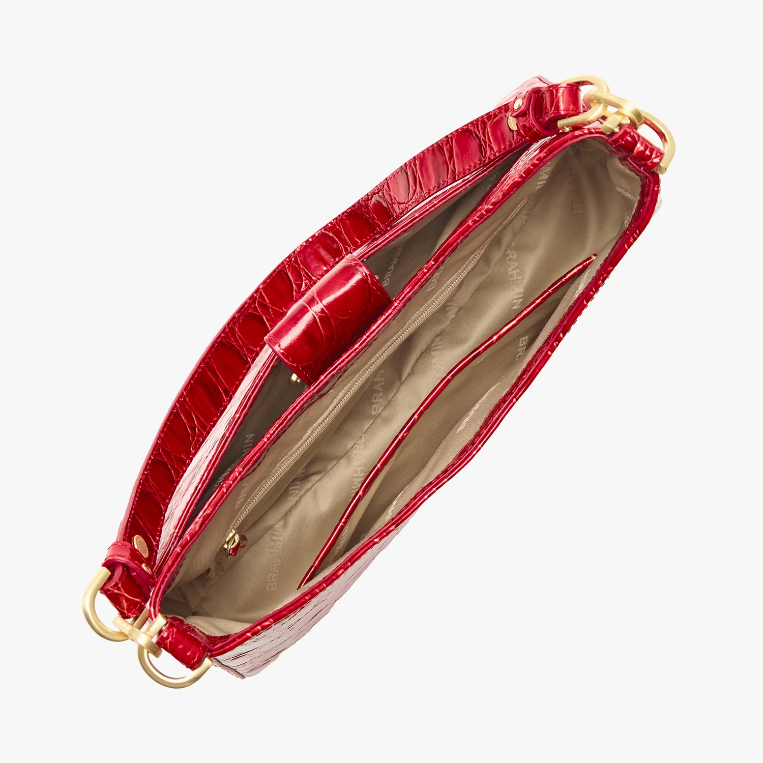 Brahmin Vanderbilt Collection Esme Shoulder Bag, Sriracha