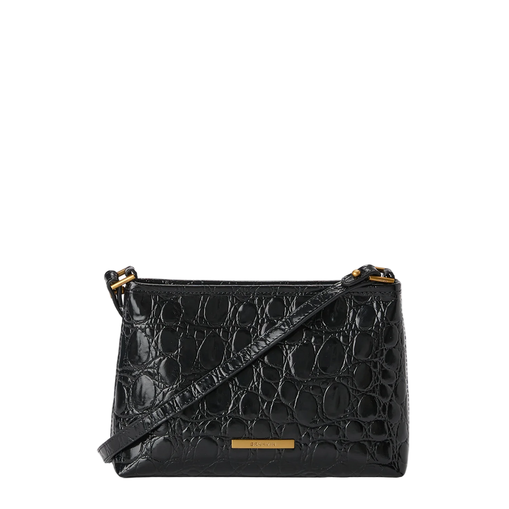 Brahmin Vanderbilt Collection Lorelei Shoulder Bag, Black Vanderbilt
