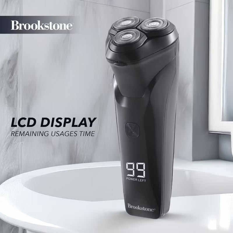 Brookstone 3 Head Flex Rotary Shaver