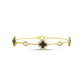 Clover Black Onyx Bracelet