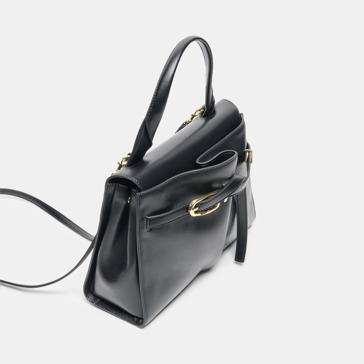 Dolce Vita Borgo Leather Satchel, Black