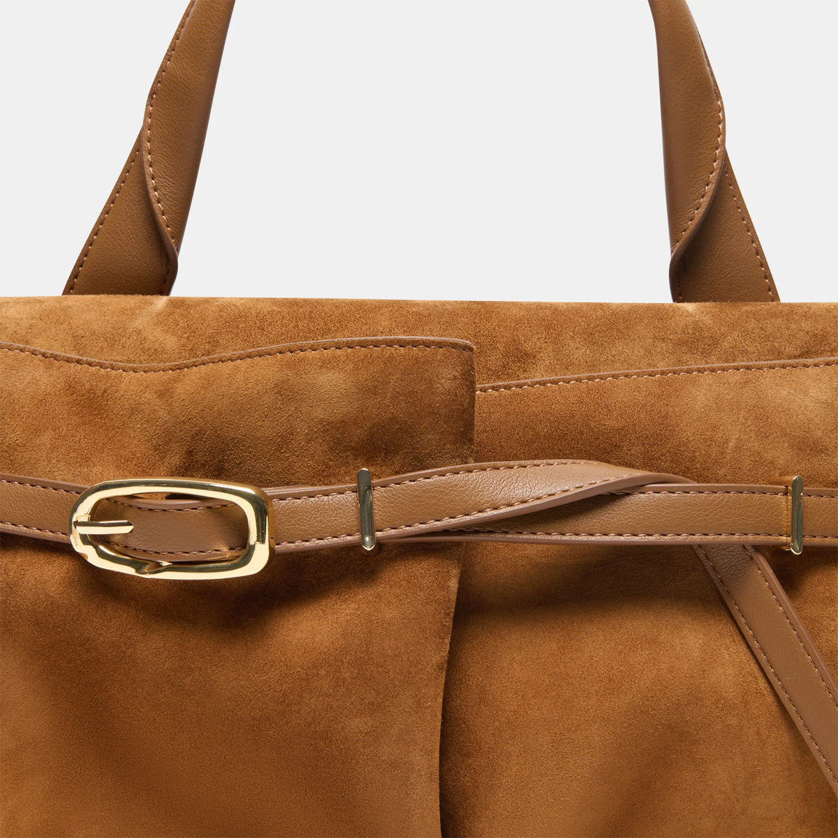 Dolce Vita Borgo Suede Satchel, Dark Tan