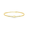 Double Links Heart Bracelet