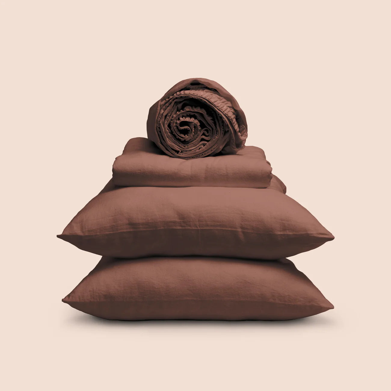 Dr. Weil Blended Linen Sheets, Cacao