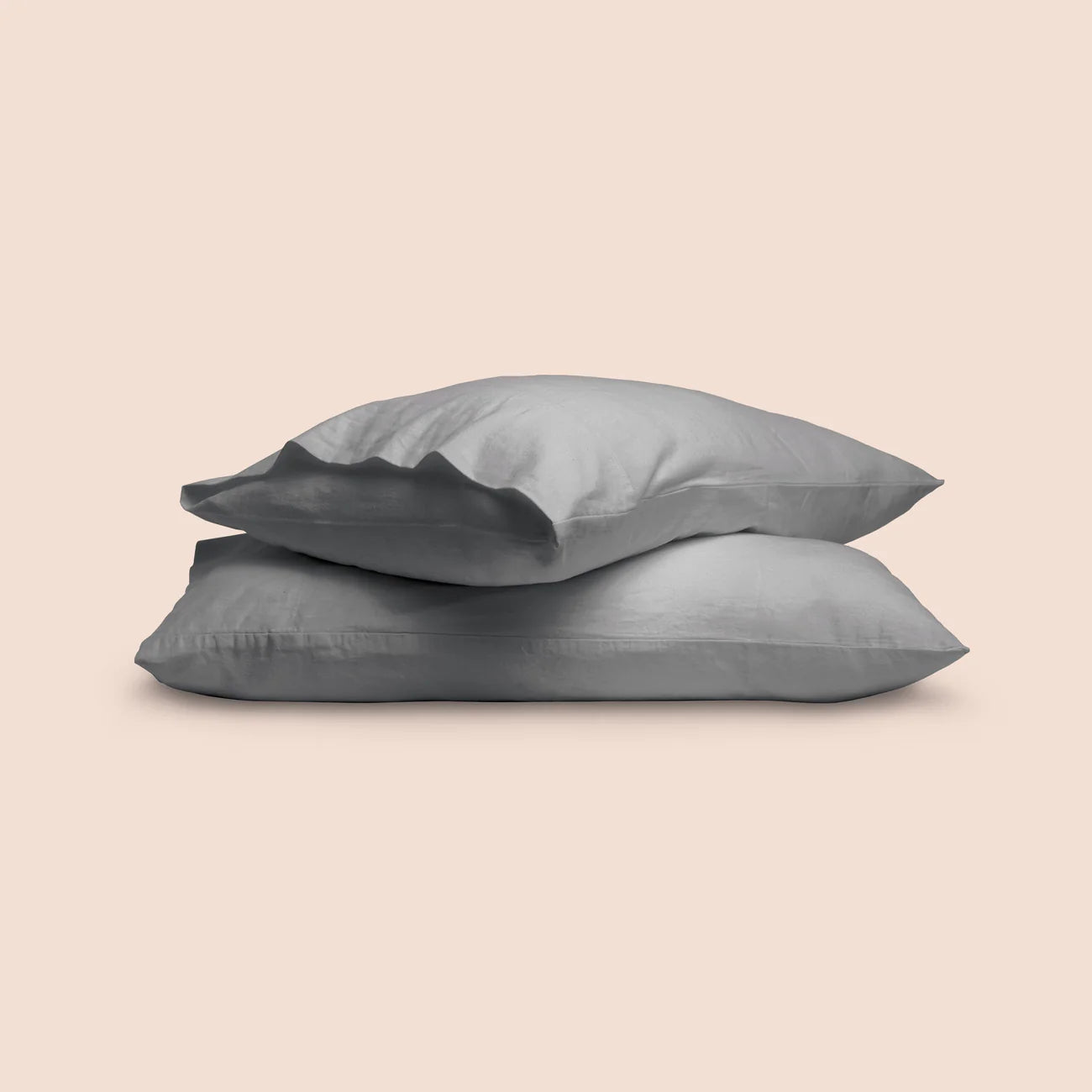 Dr. Weil Blended Linen Sheets, Stone Gray