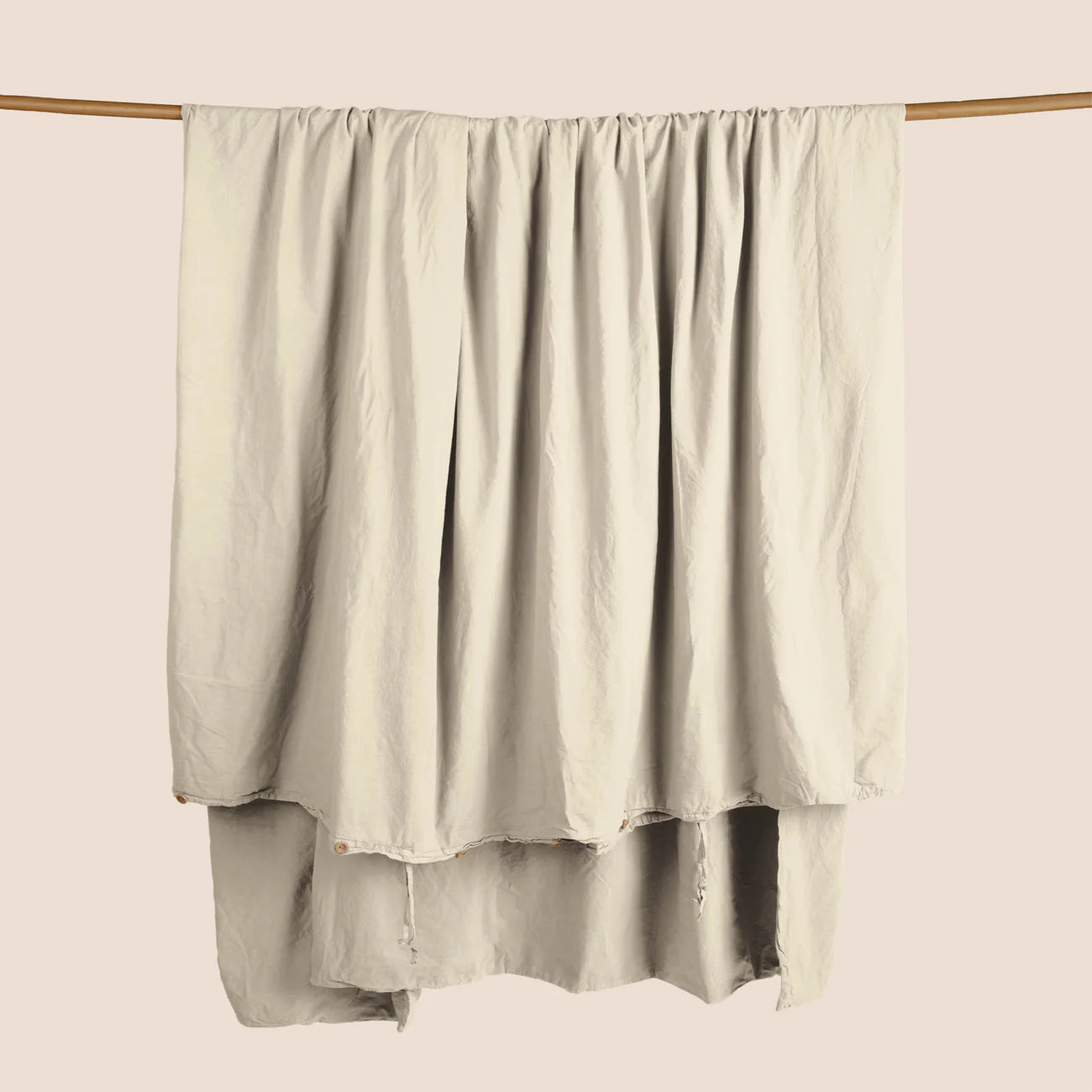 Dr. Weil Garment Washed Percale Duvet Cover, Ecru
