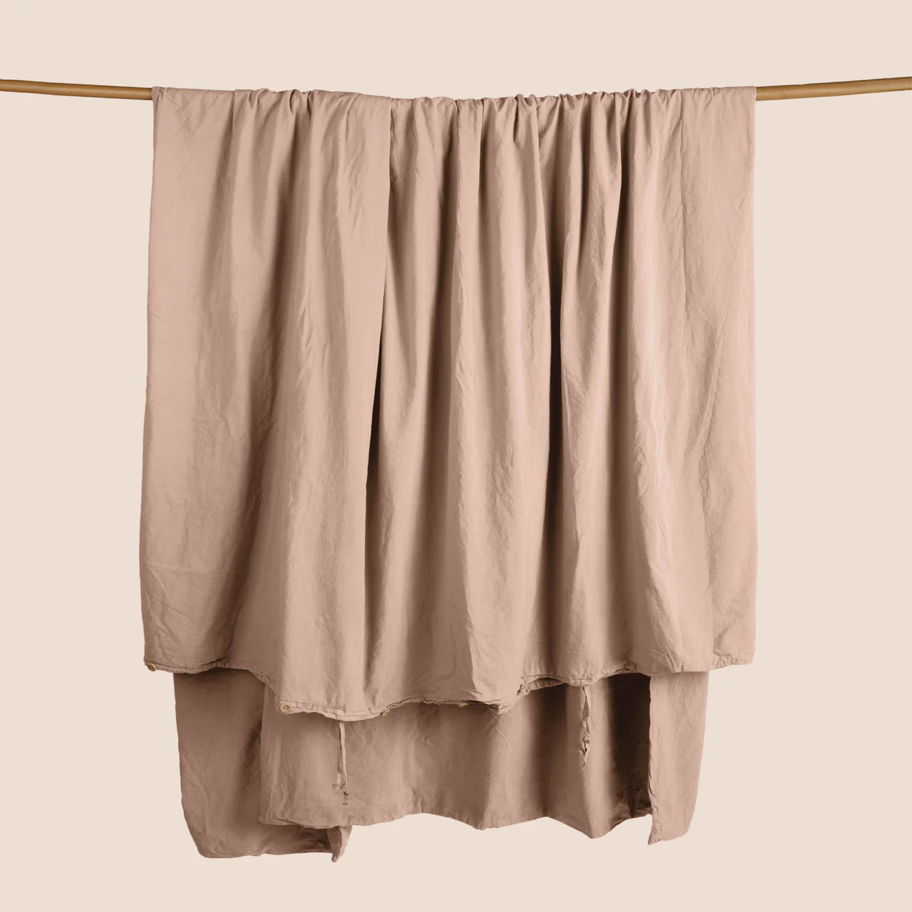 Dr. Weil Garment Washed Percale Duvet Cover, Pink Sandstone