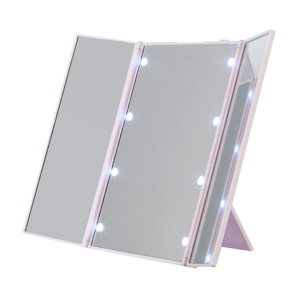 ELLE Compact Tri-Fold LED Mirror