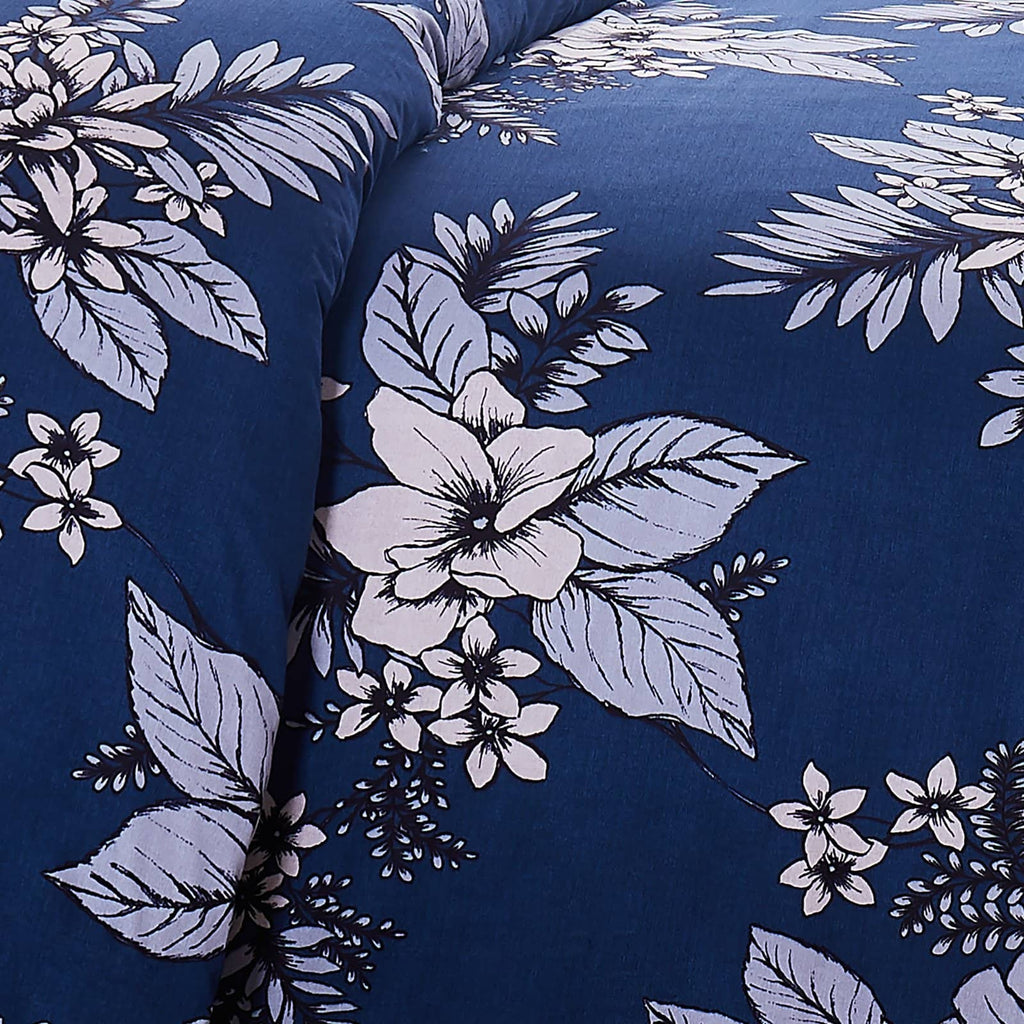 Flourish Duvet Cover Set, Blue