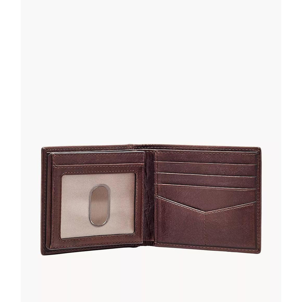 Fossil Ingram RFID Bifold Leather Wallet, Brown