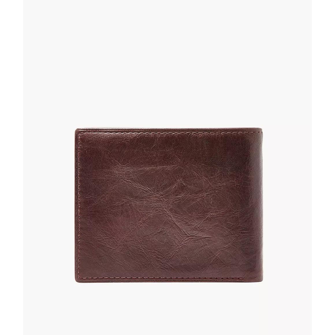 Fossil Ingram RFID Bifold Leather Wallet, Brown