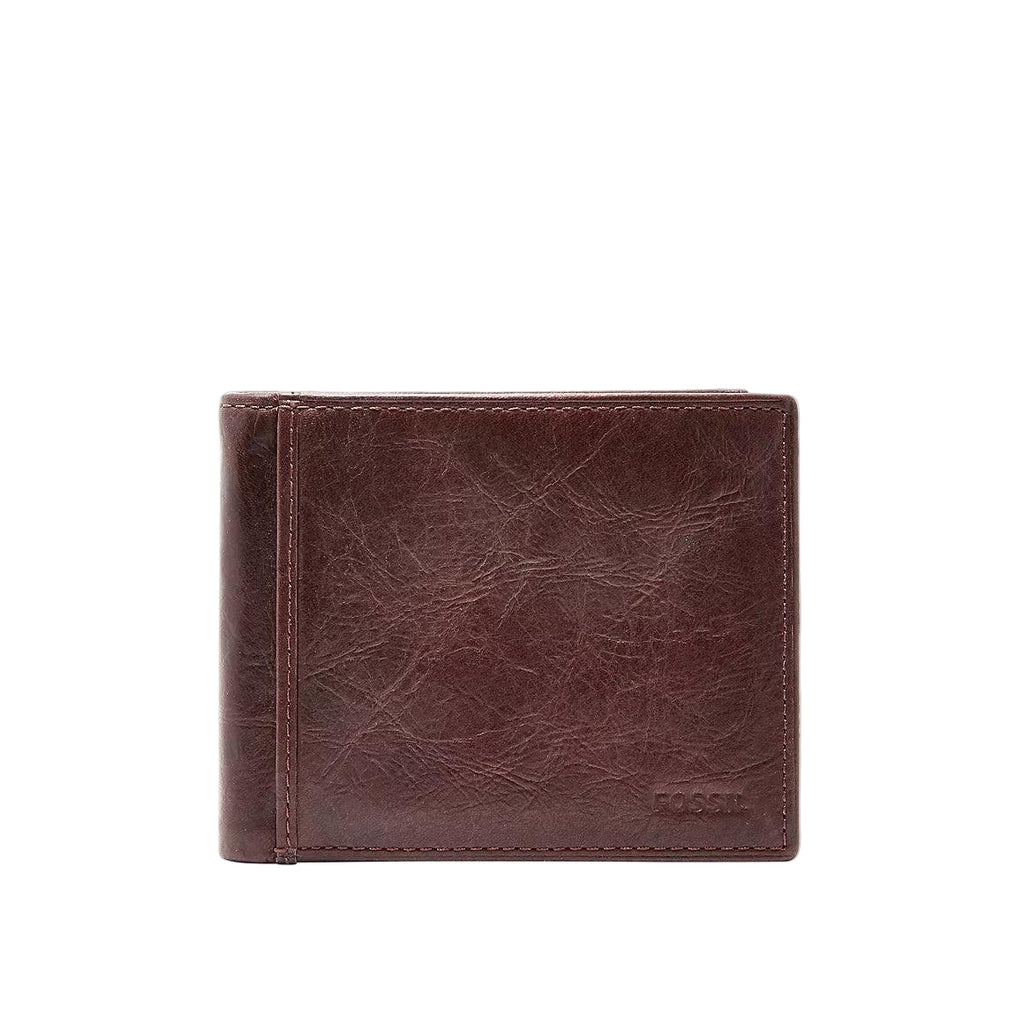 Fossil Ingram RFID Bifold Leather Wallet, Brown