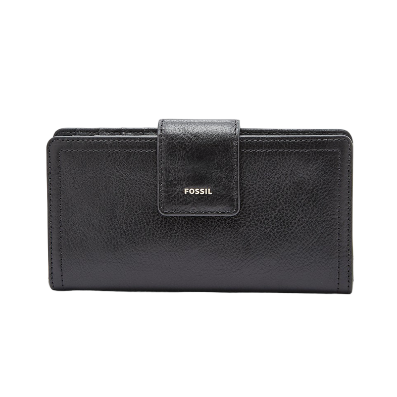 Fossil Logan RFID Tab Clutch, Black