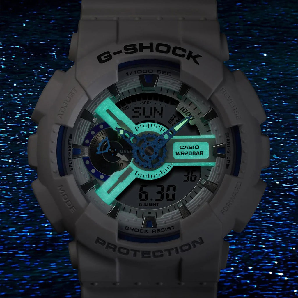 G-Shock - Ana-Digi, White and Blue