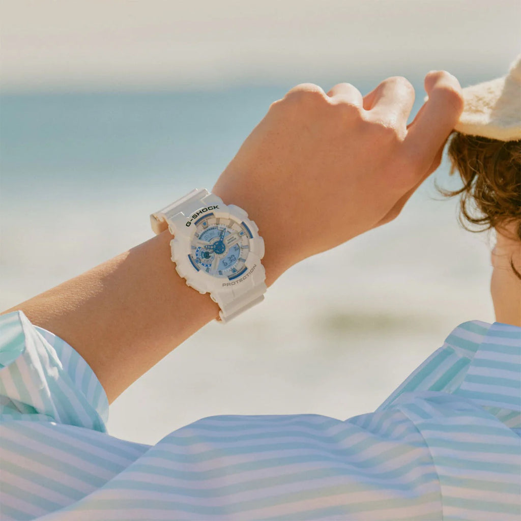 G-Shock - Ana-Digi, White and Blue