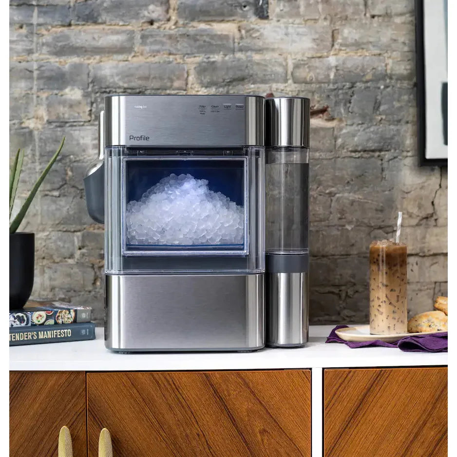 GE Profile Opal 2.0 Ultra Nugget Ice Maker, Stainless Steel