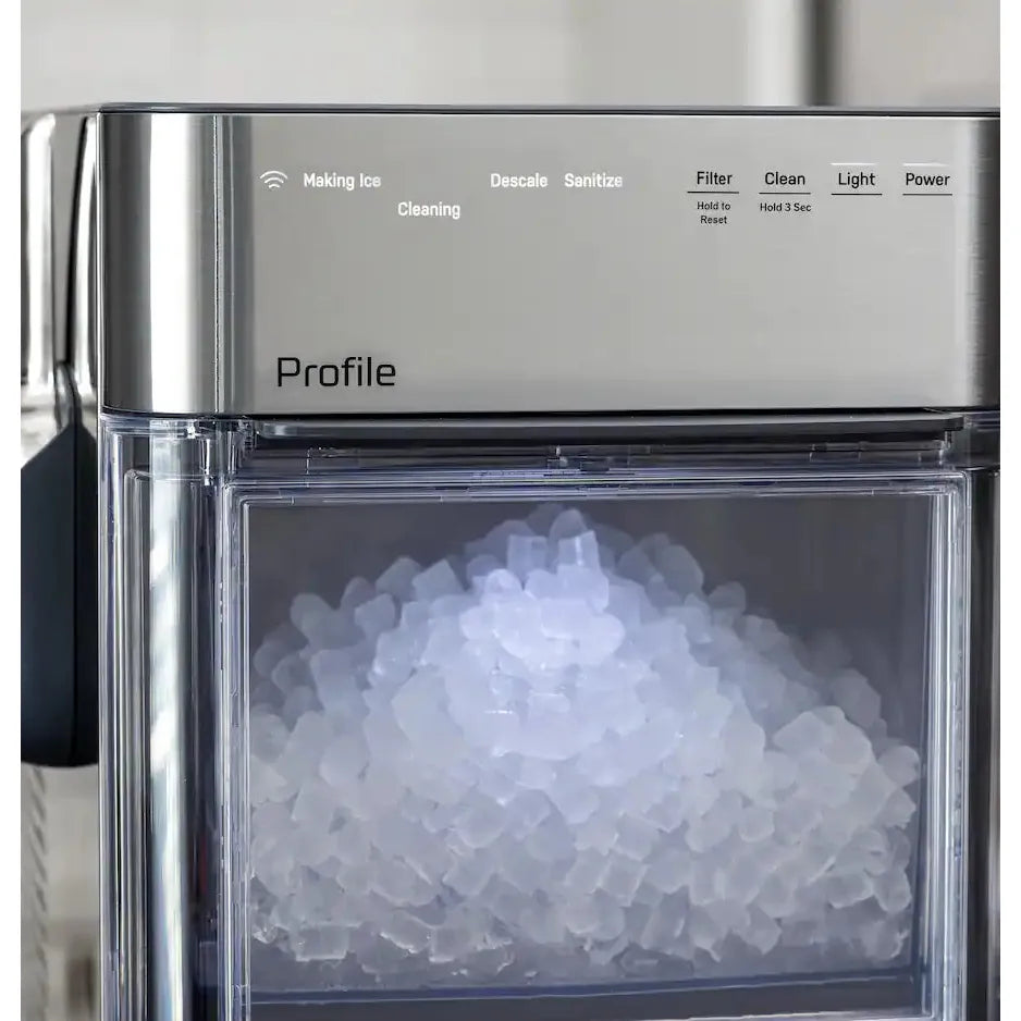 GE Profile Opal 2.0 Ultra Nugget Ice Maker, Stainless Steel