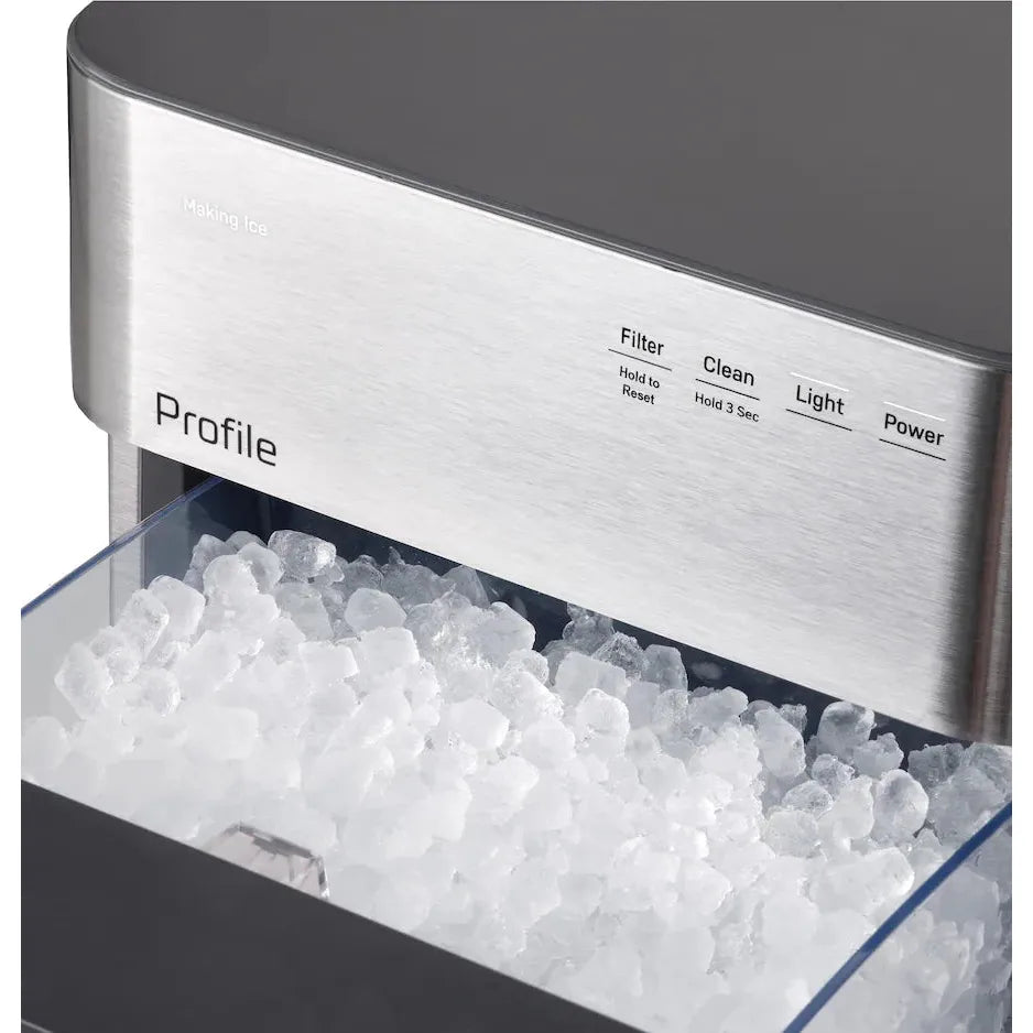 GE Profile Opal 2.0 Ultra Nugget Ice Maker, Stainless Steel
