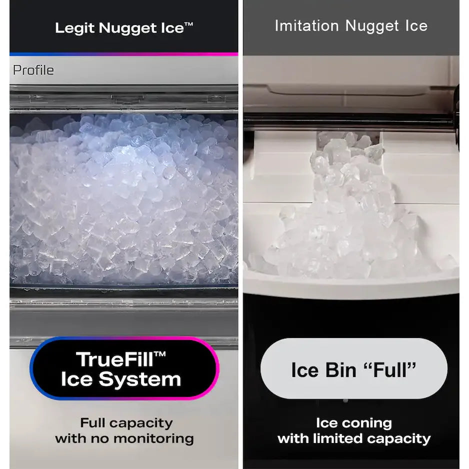 GE Profile Opal 2.0 Ultra Nugget Ice Maker, Stainless Steel