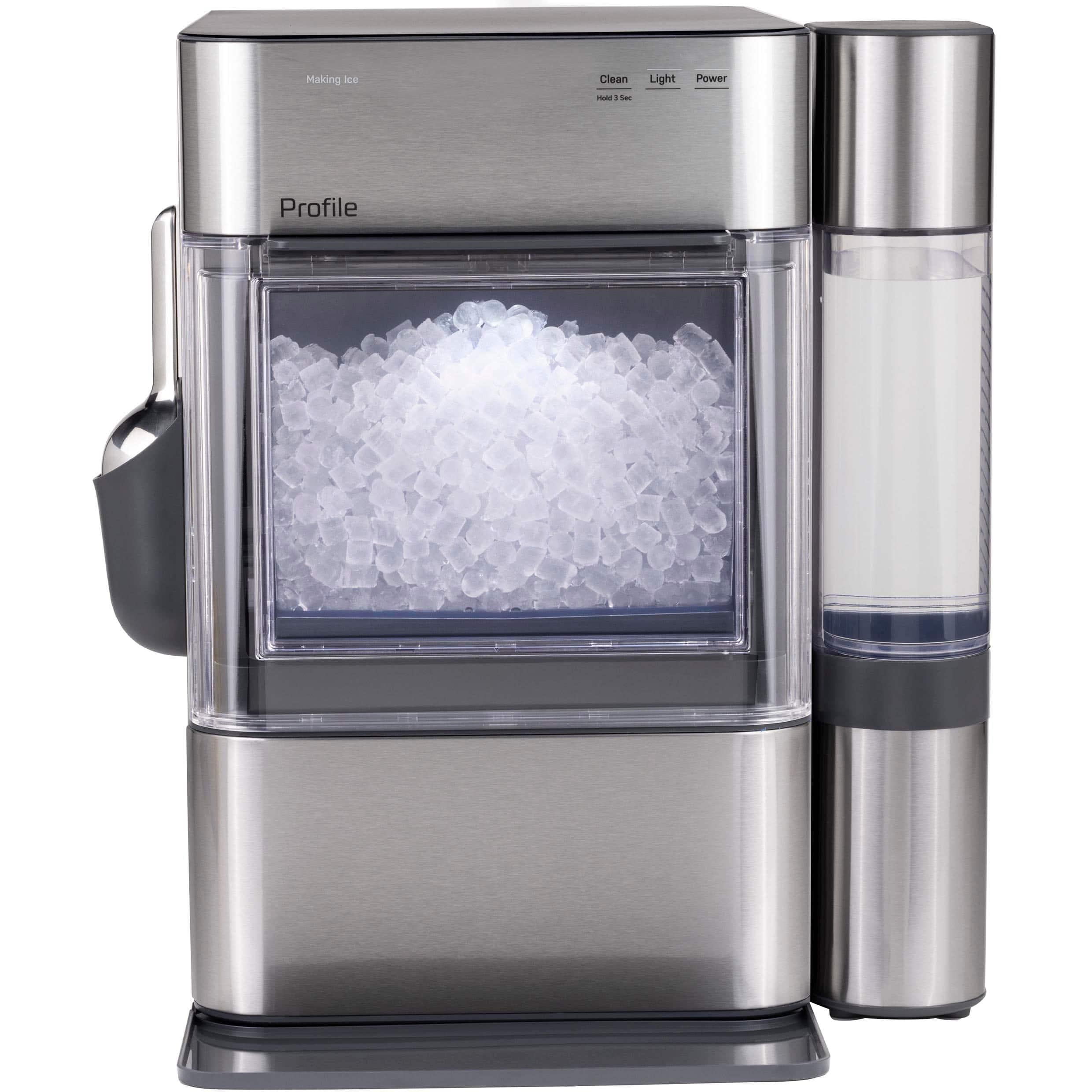 GE Profile Opal 2.0 Ultra Nugget Ice Maker, Stainless Steel