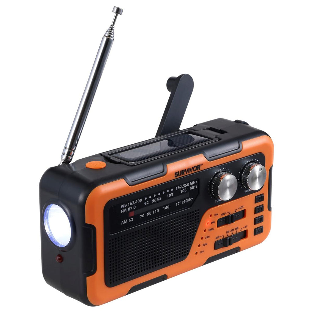 Griffin Survivor Emergency Weather Radio, Orange / Black