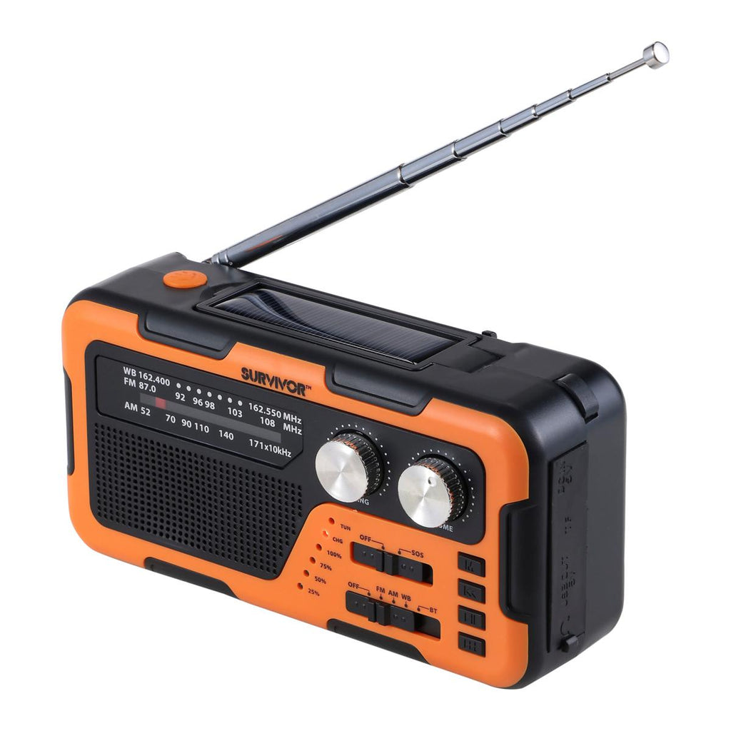 Griffin Survivor Emergency Weather Radio, Orange / Black