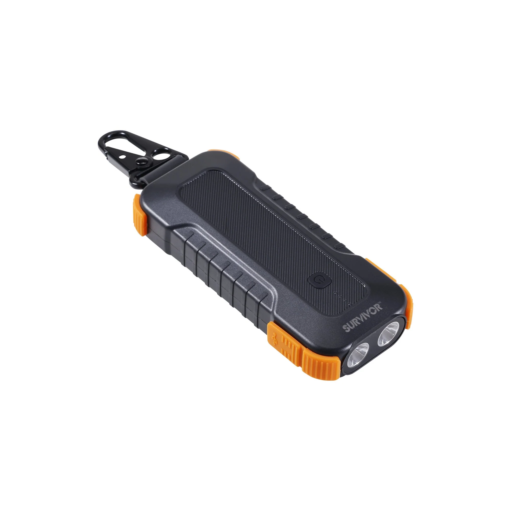 Griffin Survivor Rugged Power Bank with Flashlight, Orange / Black