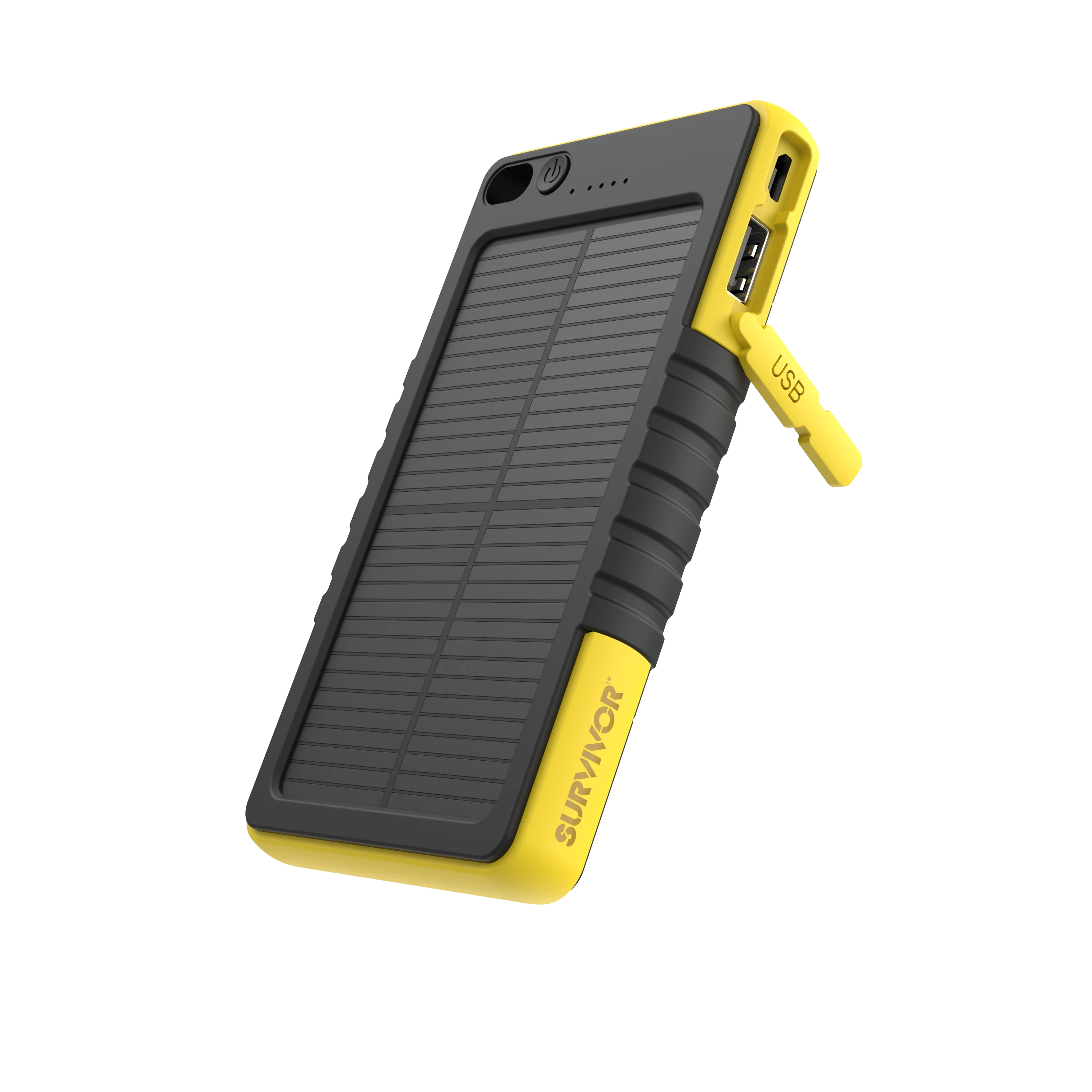 Griffin Survivor Rugged Solar Power Bank, Yellow / Black