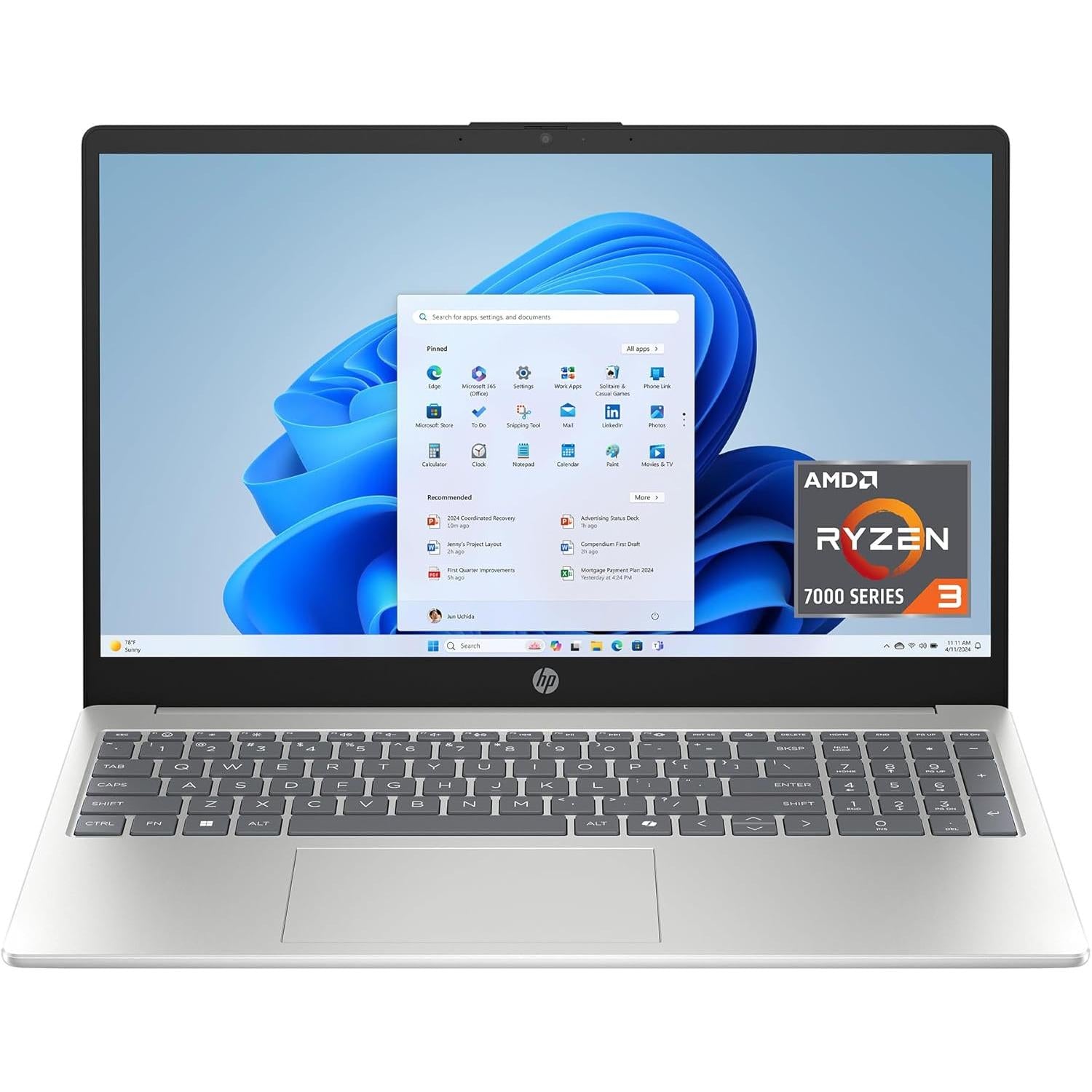 HP 8 GB Ram Laptop with HD Touchscreen, 15.6"
