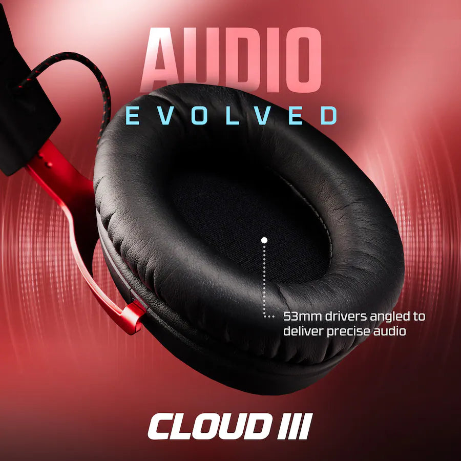 HyperX Cloud III Wired Gaming Headset, Black