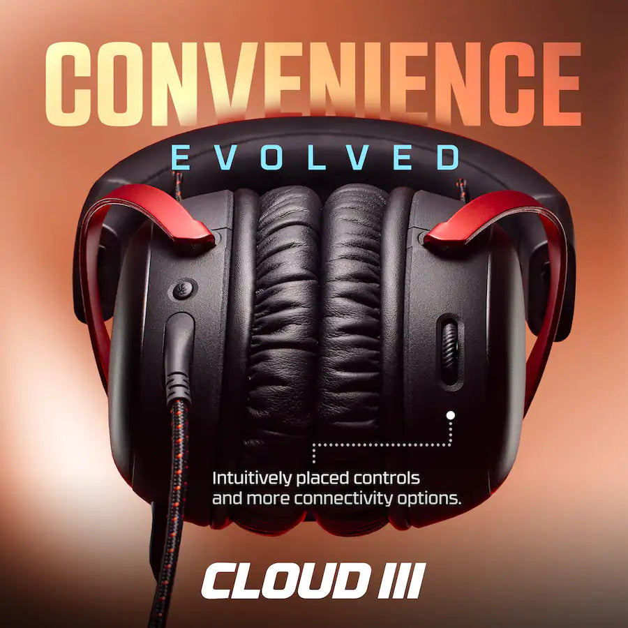 HyperX Cloud III Wired Gaming Headset, Black
