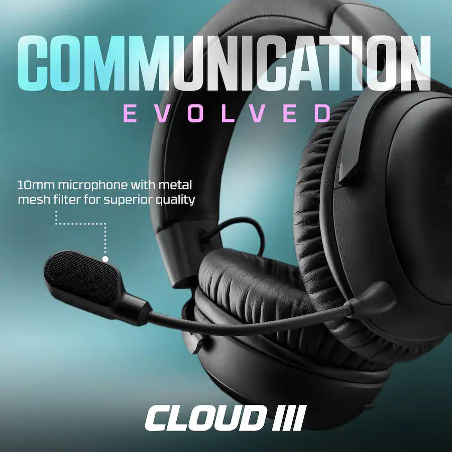 HyperX Cloud III Wired Gaming Headset, Black