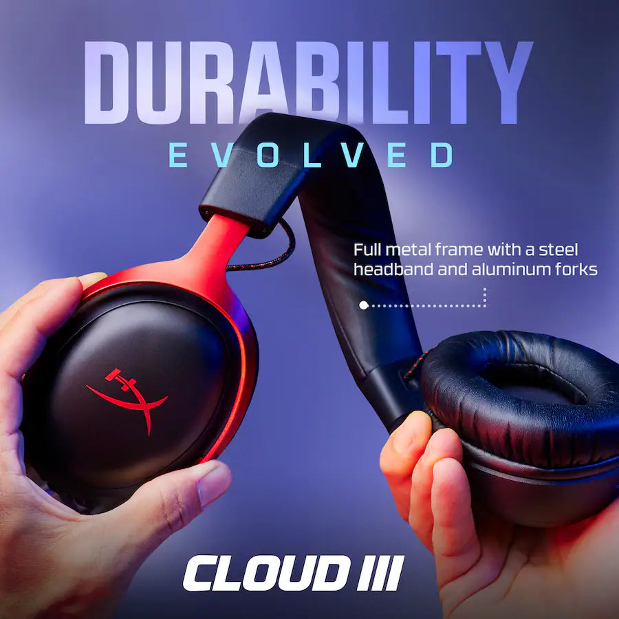 HyperX Cloud III Wired Gaming Headset, Black
