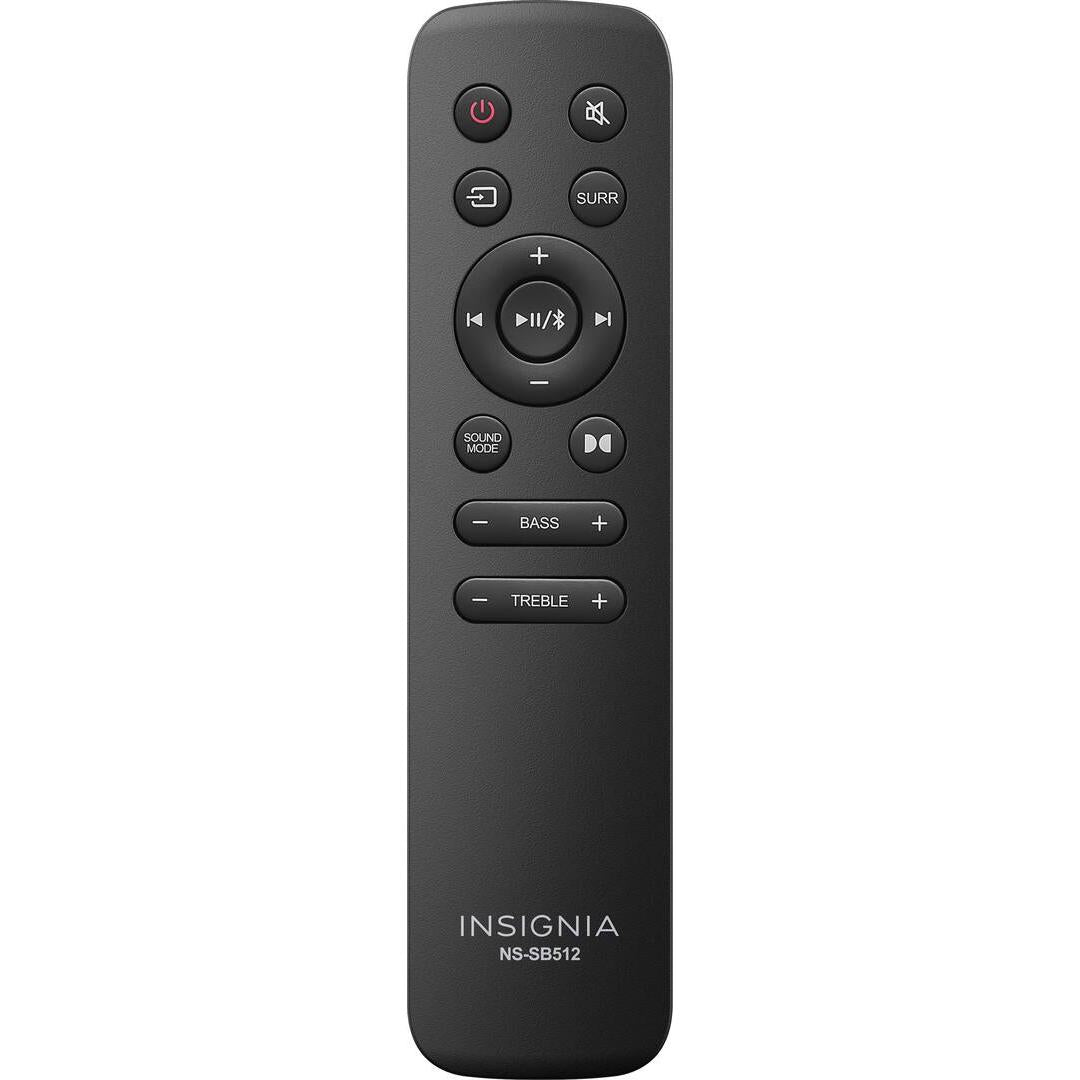 Insignia 5.1.2 Channel Home Theater Soundbar, Black