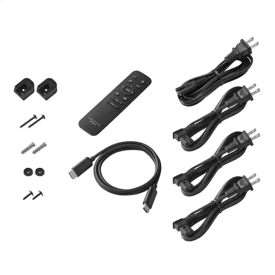 Insignia 5.1.2 Channel Home Theater Soundbar, Black