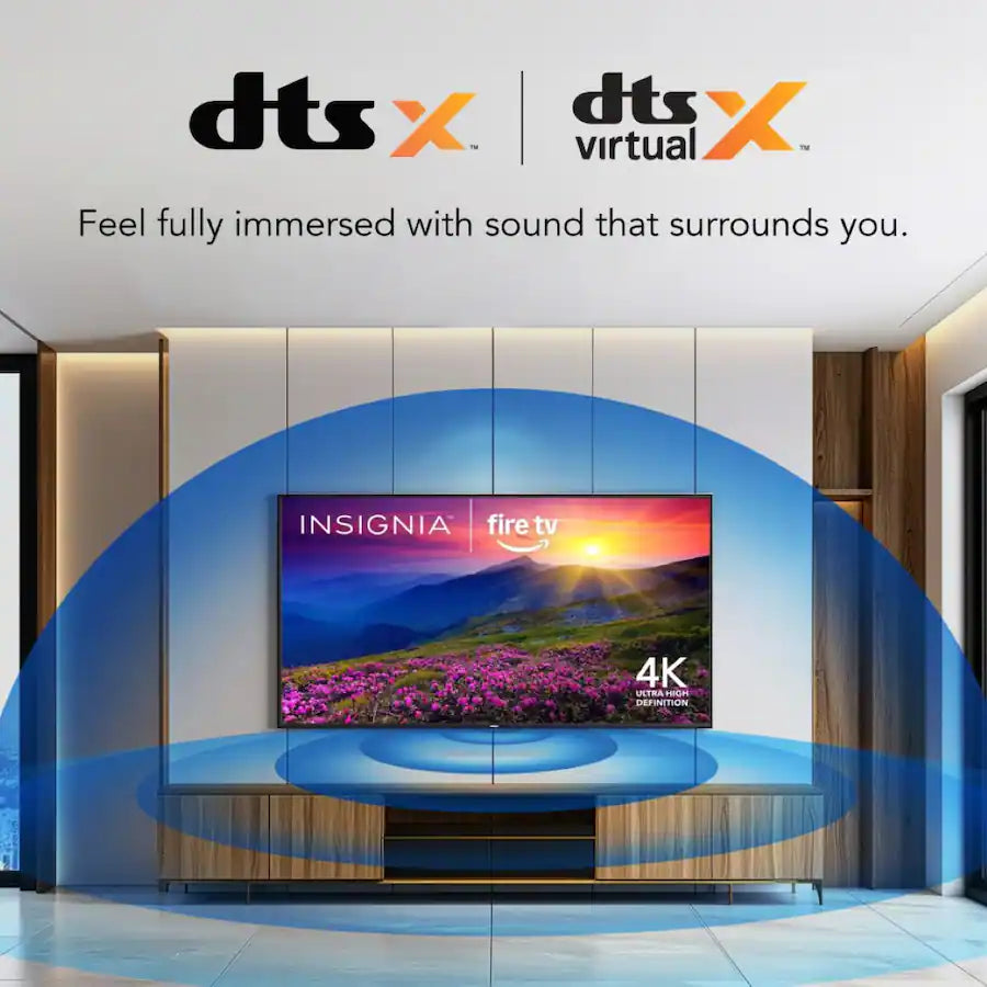 Insignia 5.1.2 Channel Home Theater Soundbar, Black
