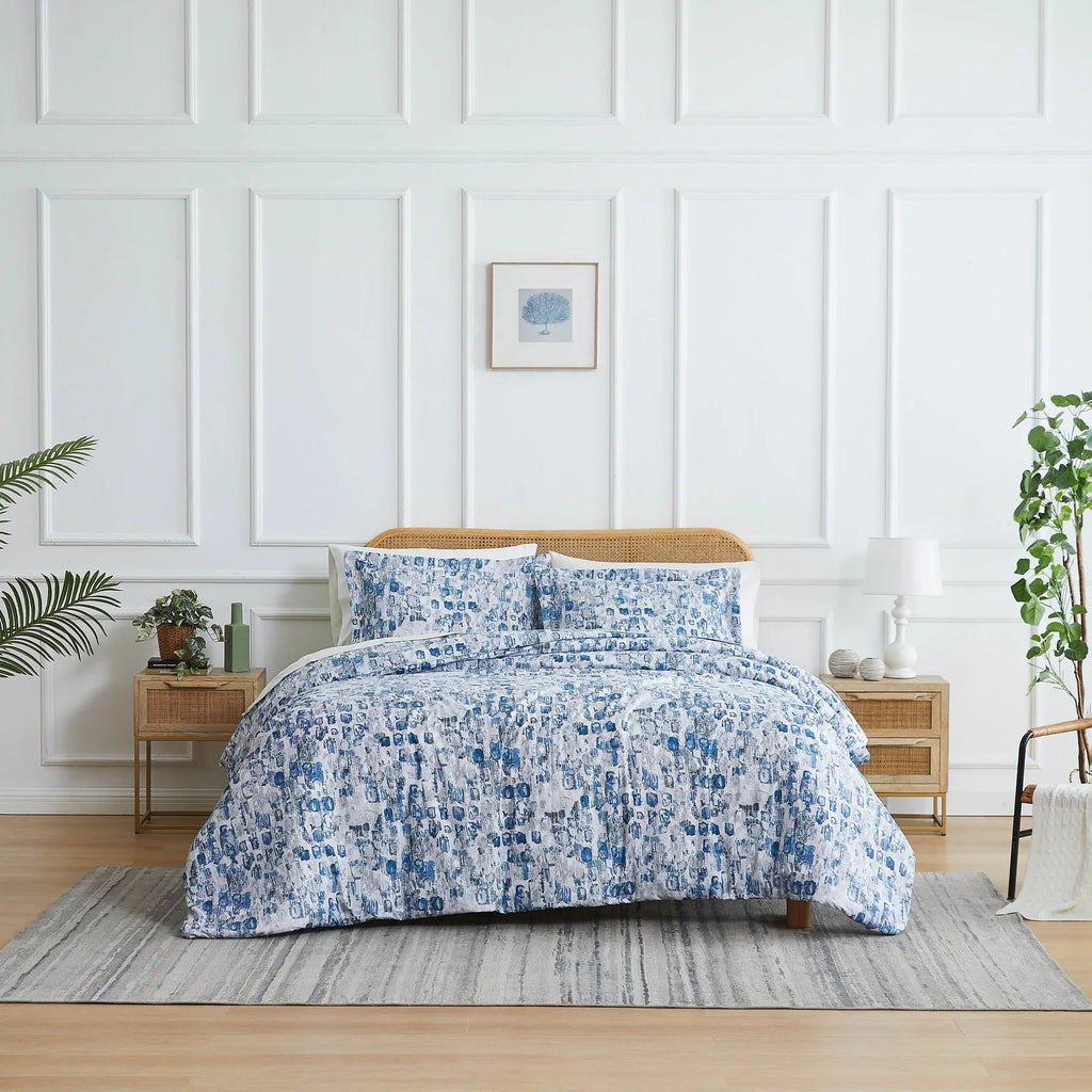 Jazz Duvet Cover Set, Blue
