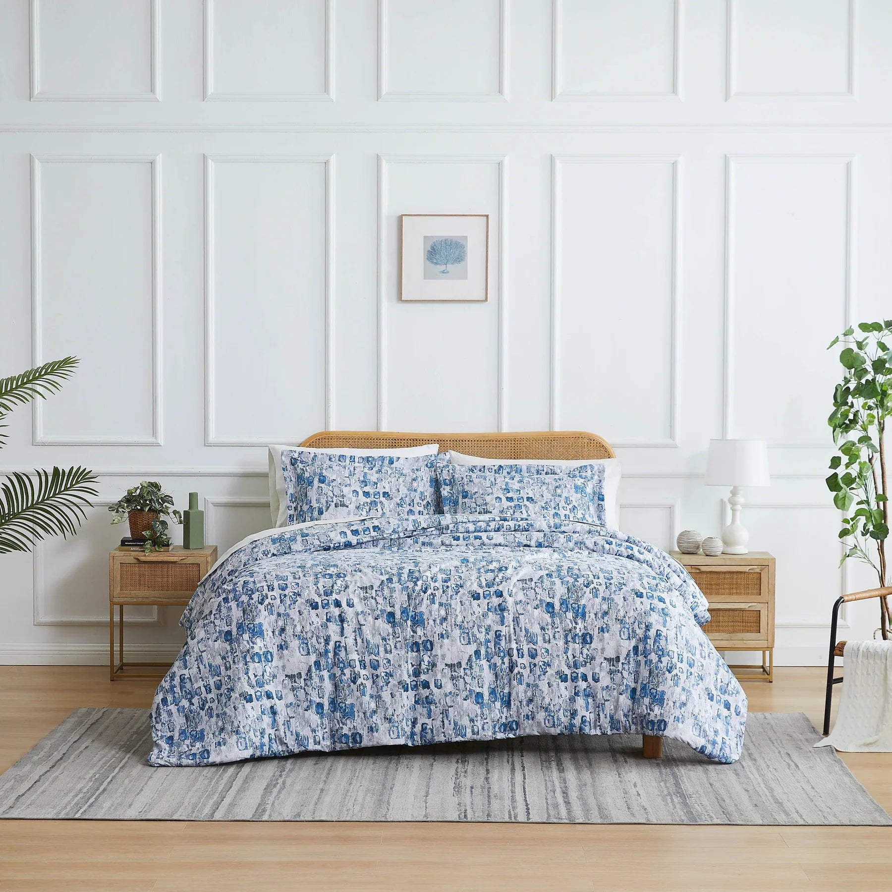 Jazz Duvet Cover Set, Blue