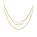 Kendra Scott Addison Triple Strand Necklace, Gold