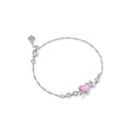 Kendra Scott Ari Heart Arrow Tennis Bracelet, Pink Opalescent