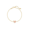 Kendra Scott Ari Heart Pendant Bracelet, Dichroic Glass