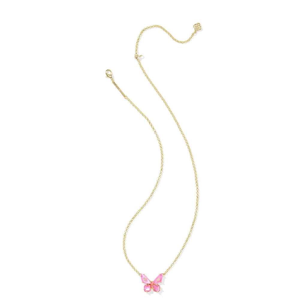 Kendra Scott Bianca Butterfly Necklace, Pink