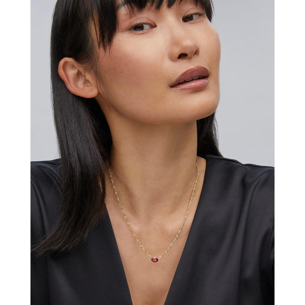 Kendra Scott Cailin Burgundy CZ Birthstone Gift Set