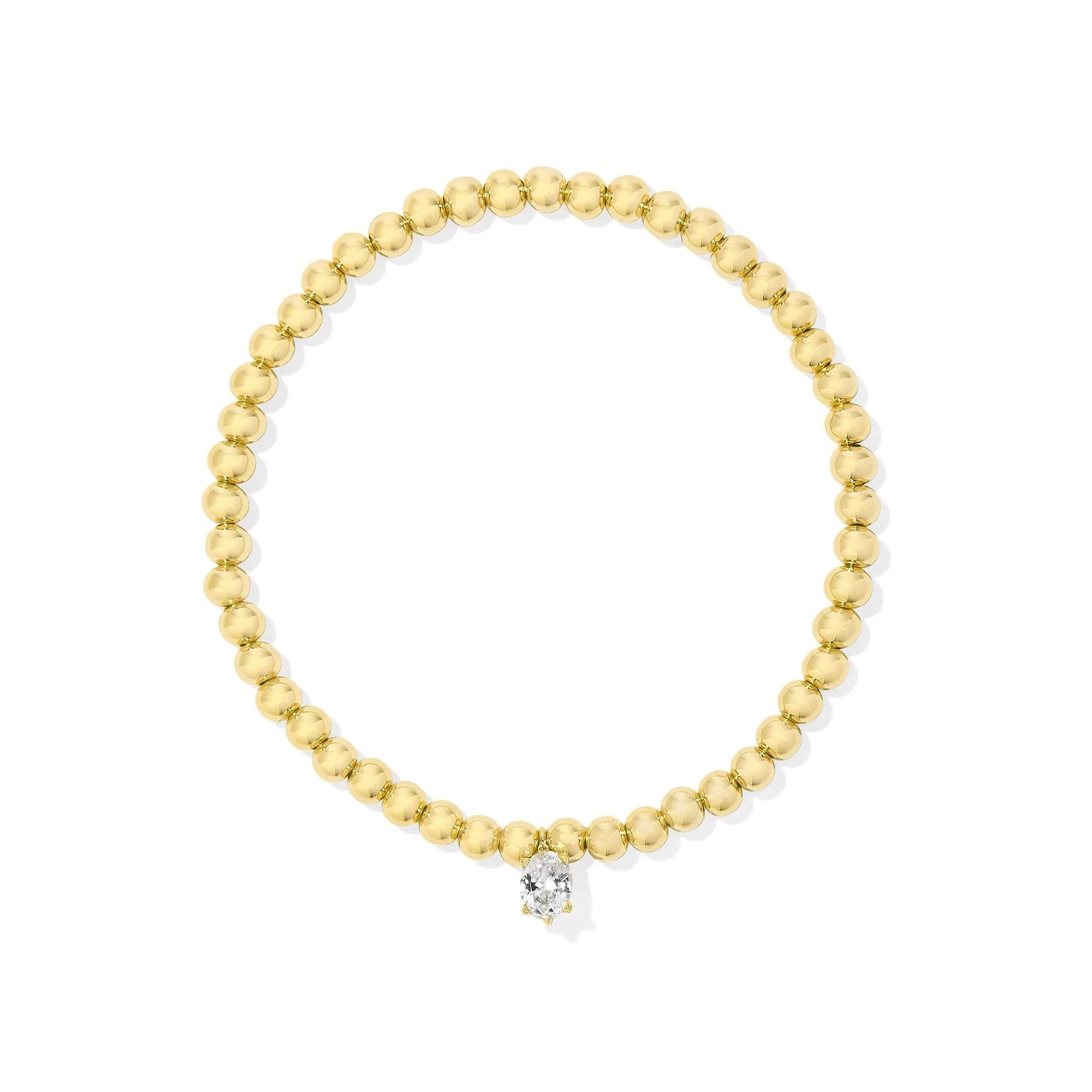 Kendra Scott Cailin Stretch Bracelet, White Crystal