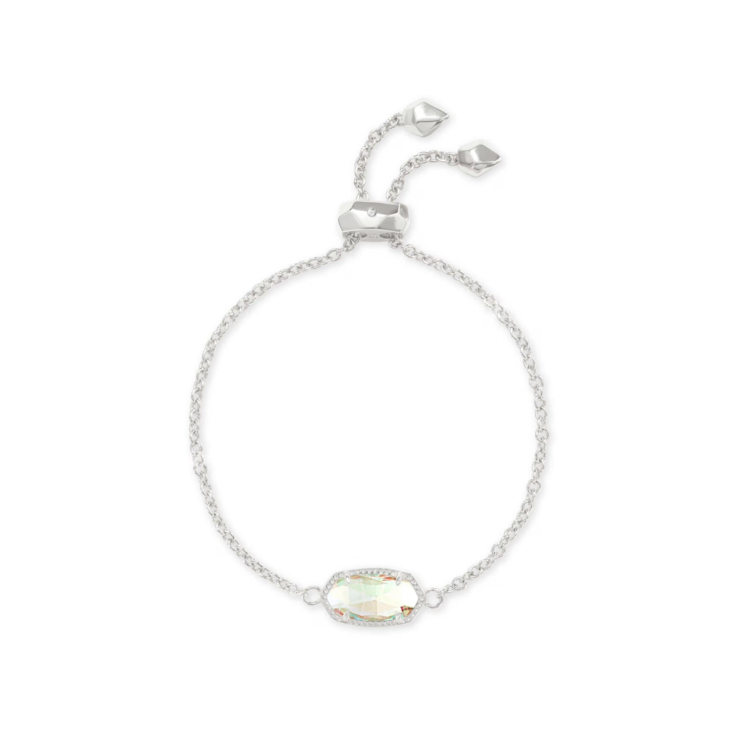 Kendra Scott Elaina Adjustable Chain Bracelet, Dichroic Glass