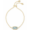 Kendra Scott Elaina Adjustable Link Bracelet, Light Blue Illusion
