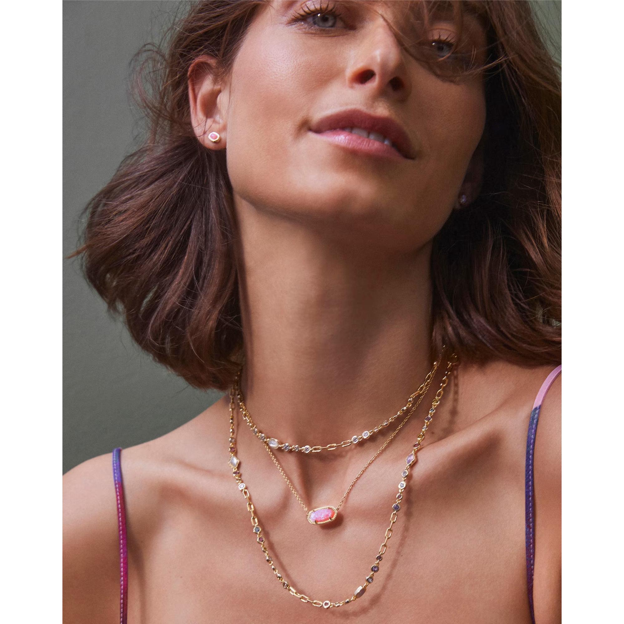 Kendra Scott Elisa Necklace, Carnation Opal